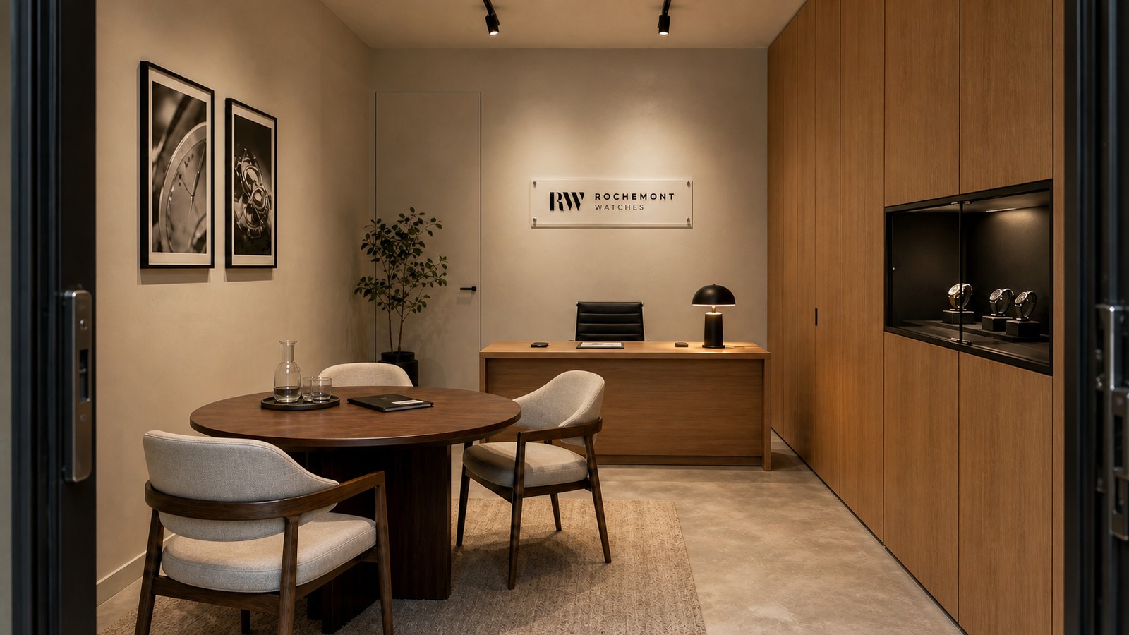 Intérieur du showroom Rochemont Watches